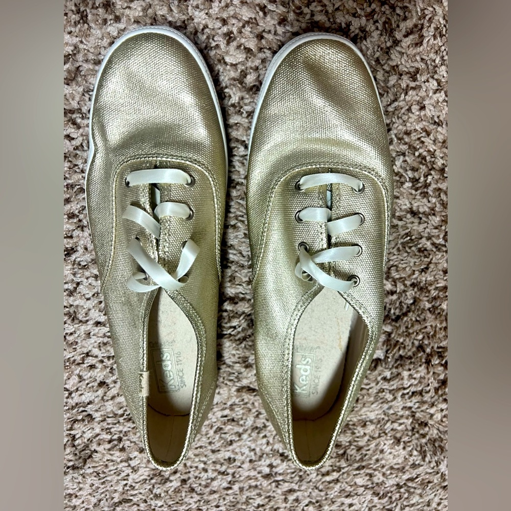 Gold keds women size 11
